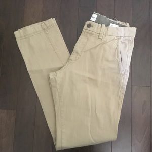 GAP tan cotton twill Slim Fit pant jean 30 x 34
